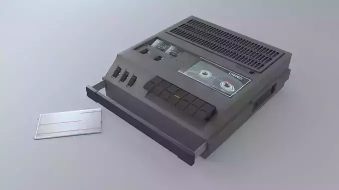 Old Soviet cassette tape recorder Sonata 213C