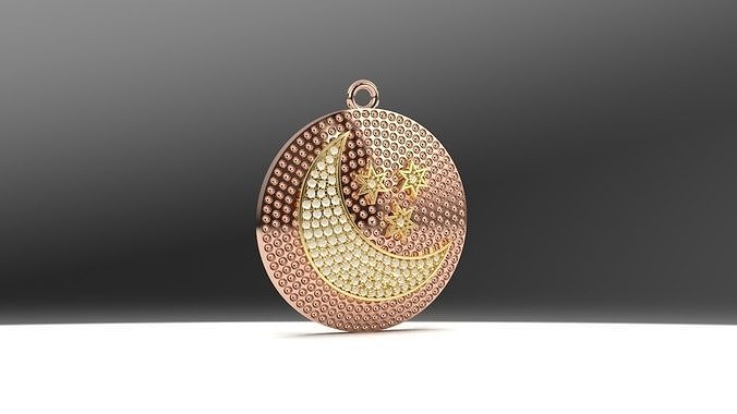 MOON PENDANT  3D print model