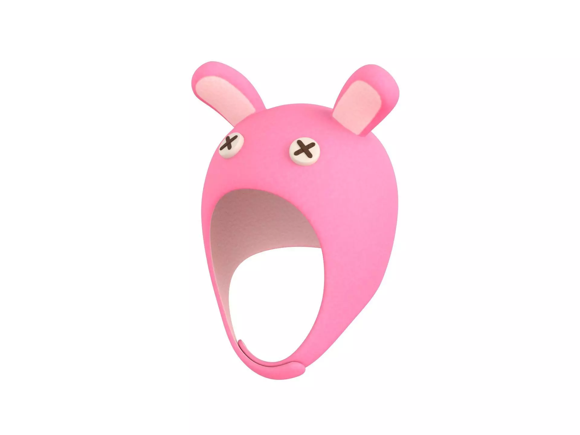 Rabbit Plush Hat 3D model