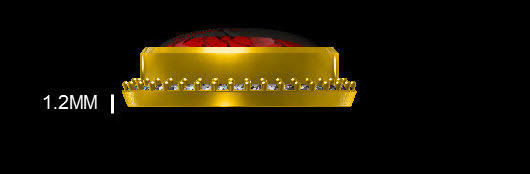 diamond stud  3D print model_7