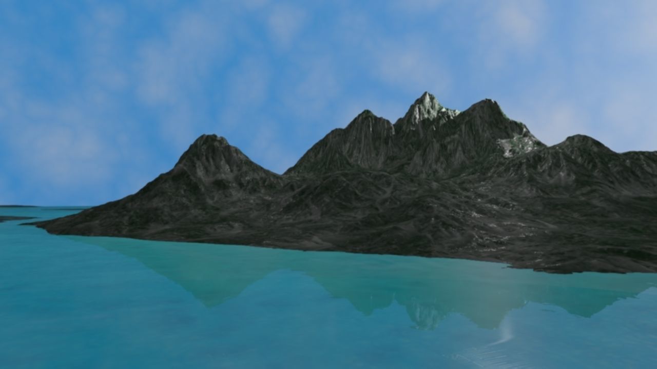 NMA Island Rock 002 Iridium Preset 01 Low-poly 3D model_2
