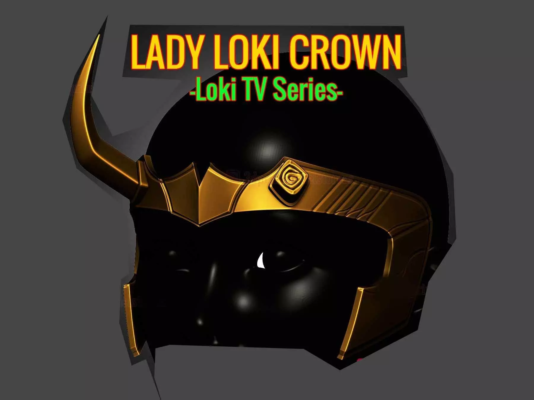 Lady Loki Sylvie Crown  3D print model_0