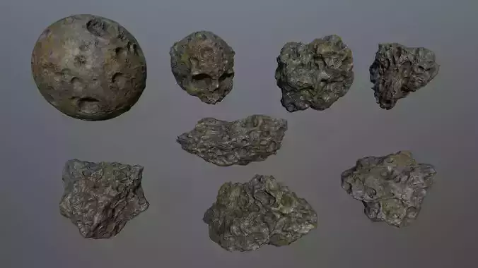 Asteroid Set rock