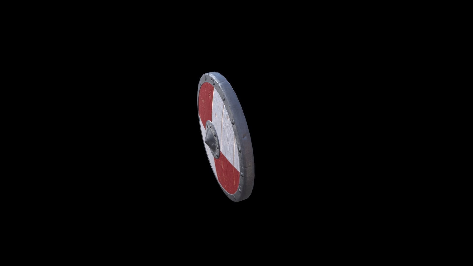 Viking shield warrior Low-Poly Free low-poly 3D model_8