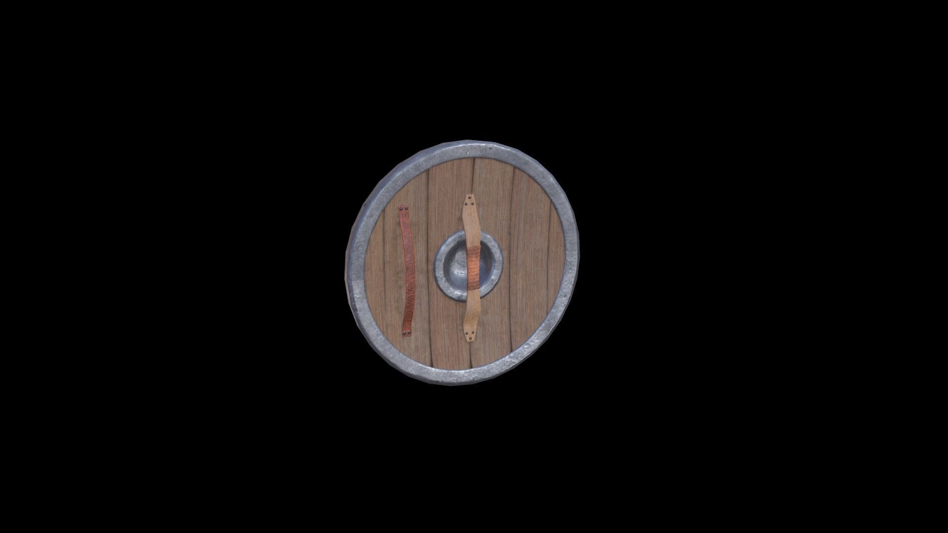 Viking shield warrior Low-Poly Free low-poly 3D model_5