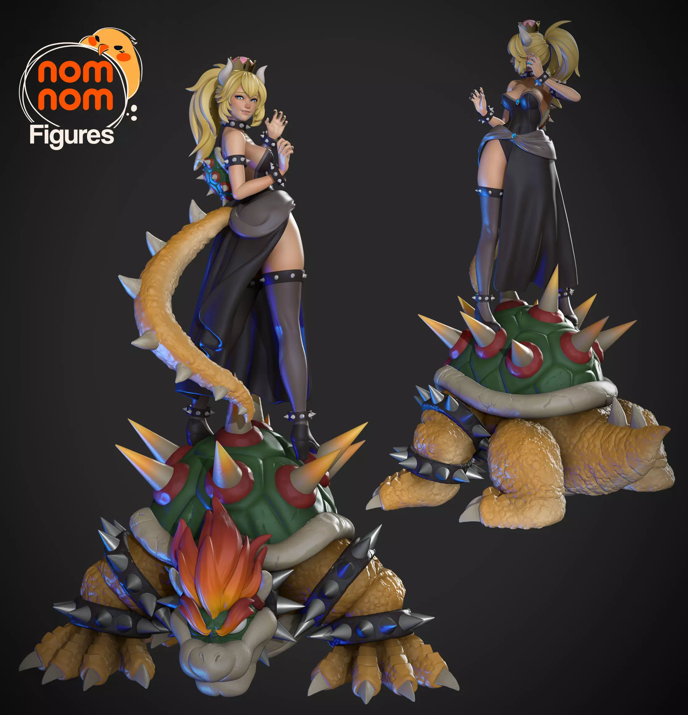 Bowsette Version 1 3D print model_0
