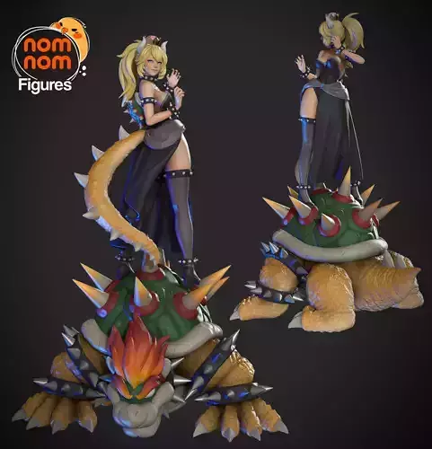 Bowsette Version 1 3D print model