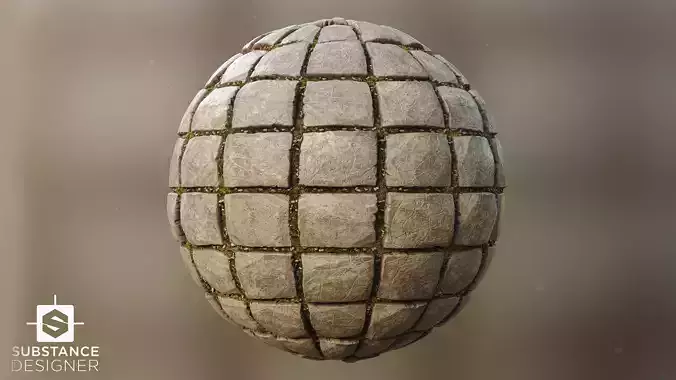 Stone Pavement PBR Material