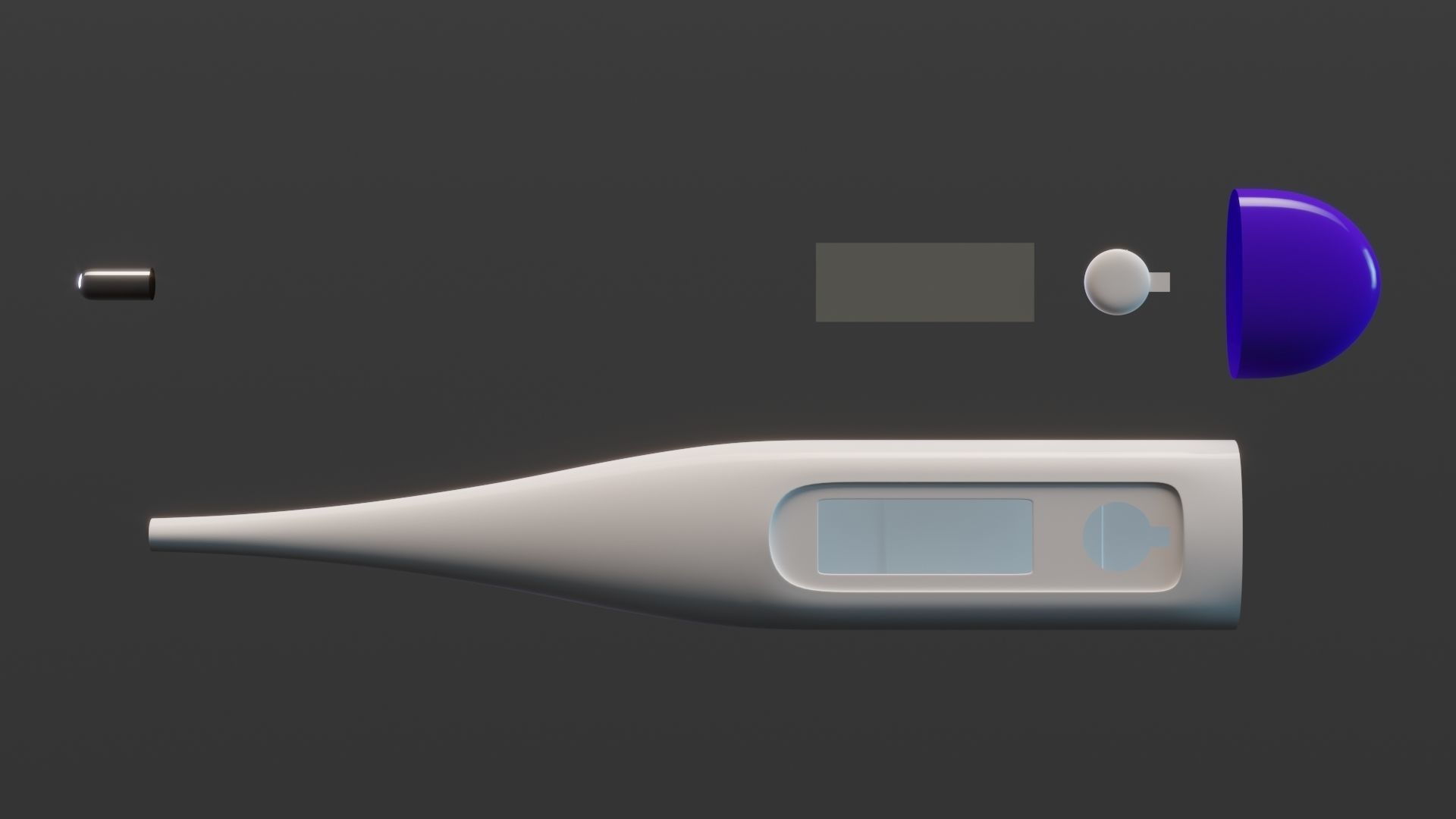 Digital Thermometer 3D model_6