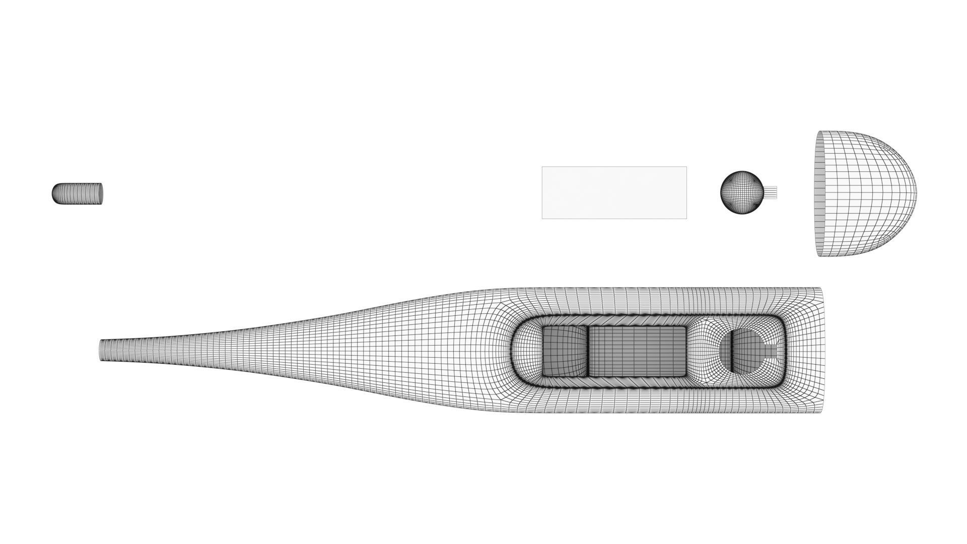 Digital Thermometer 3D model_8