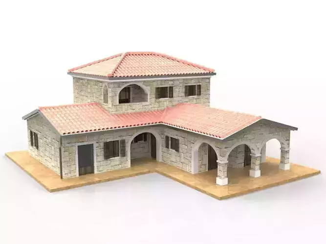 Stone Villa 3D Design