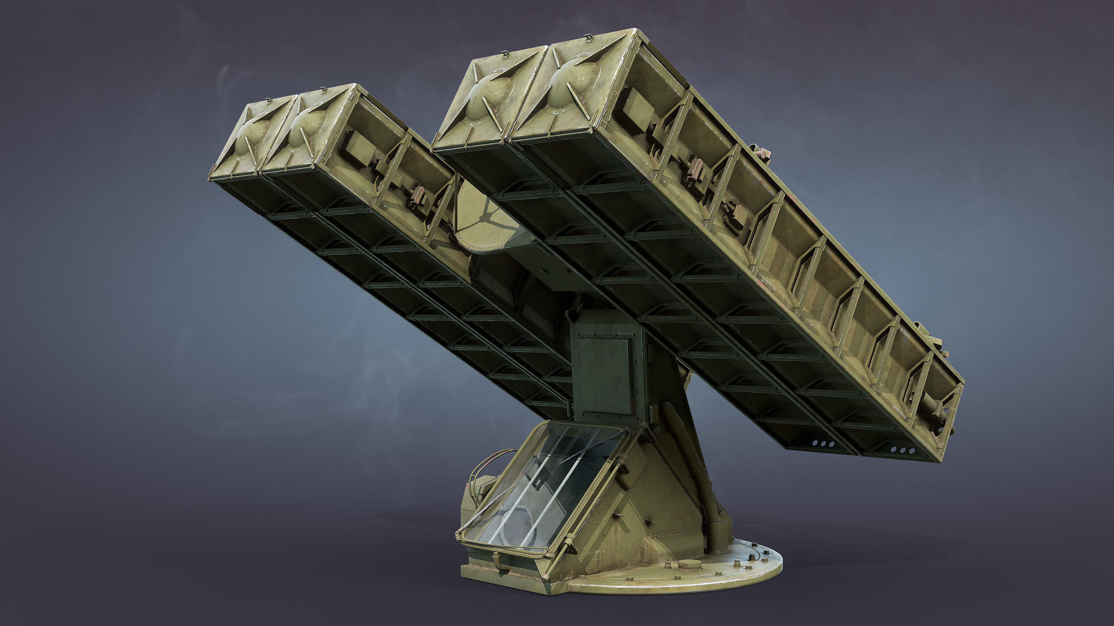 9K35 Strela-10 or SA-13 Gopher Low-poly 3D model_21
