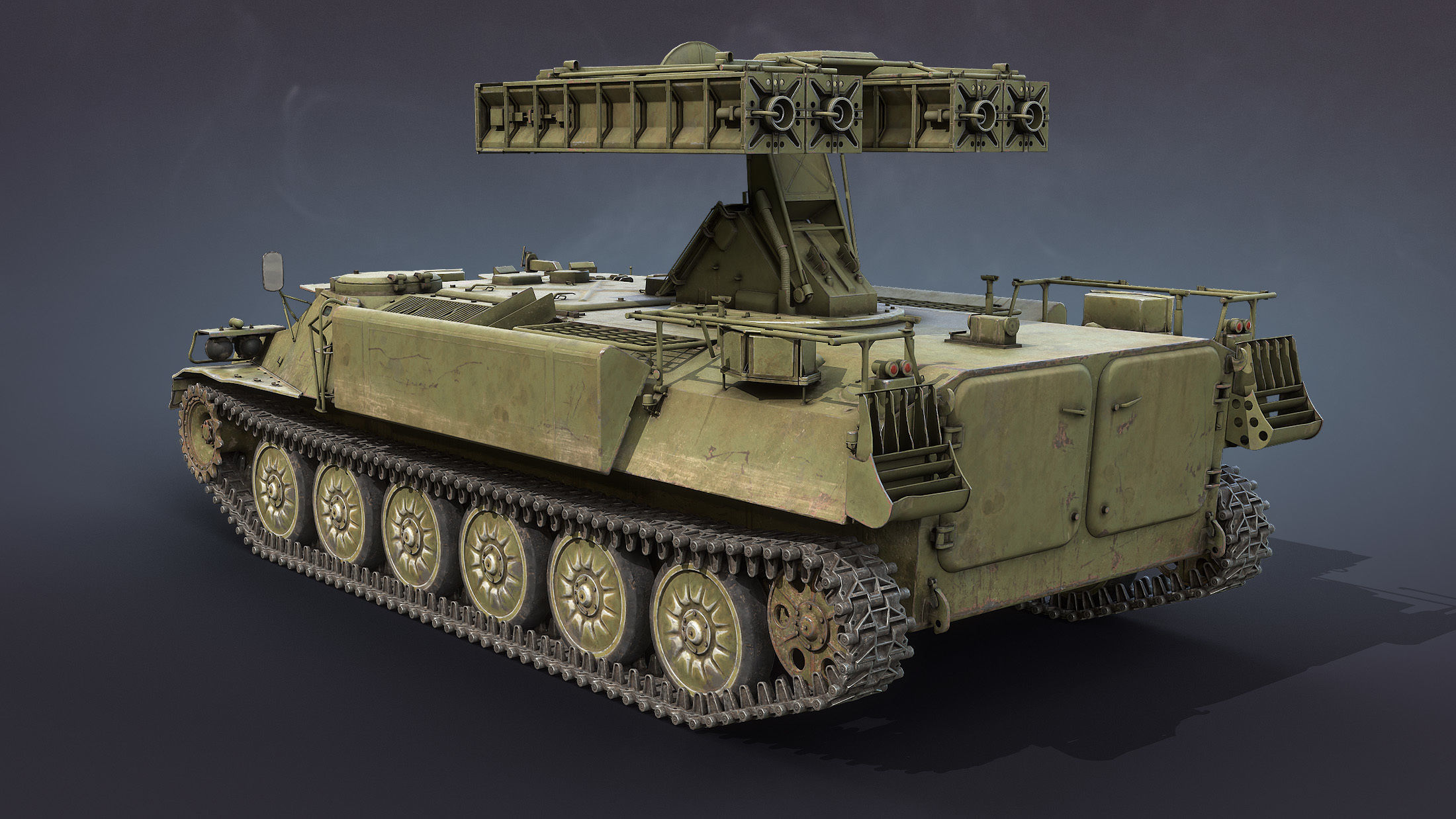 9K35 Strela-10 or SA-13 Gopher Low-poly 3D model_3