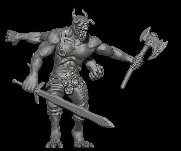 Demon of war Version 1 3D print model