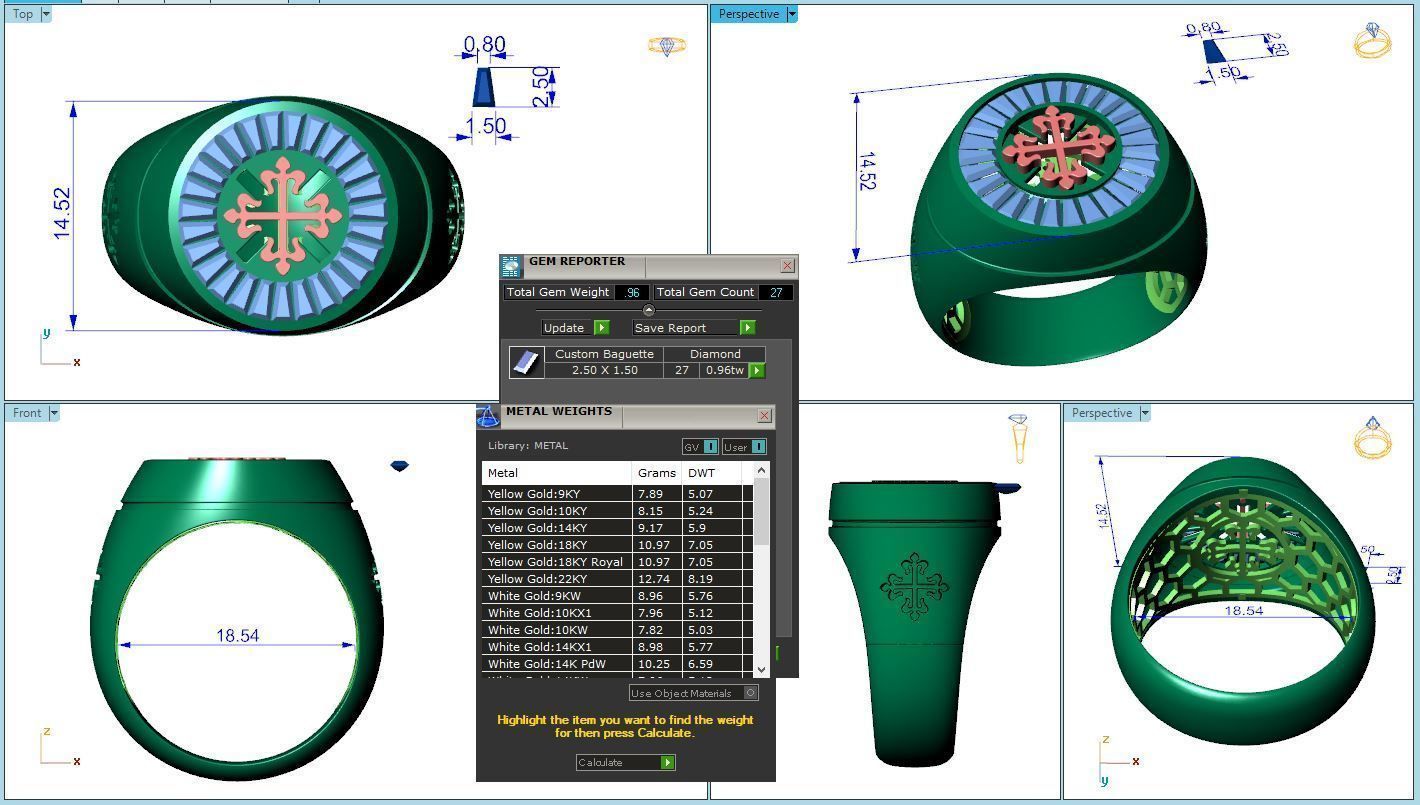 Patek Philip Ring ver 1 3D print model_1