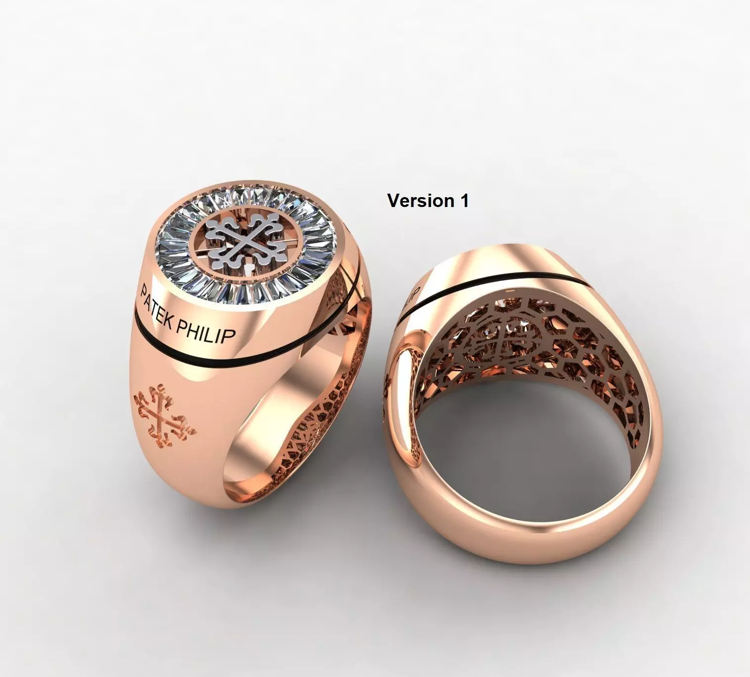 Patek Philip Ring ver 1 3D print model_0
