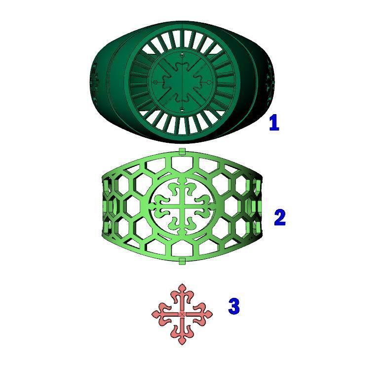 Patek Philip Ring ver 1 3D print model_2