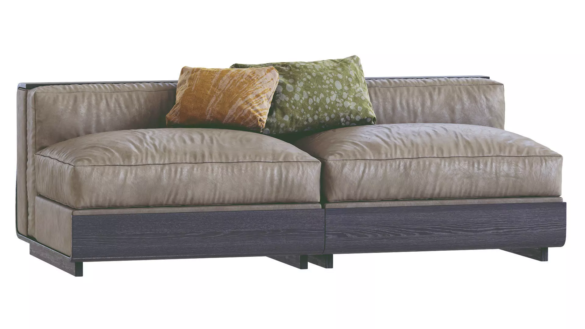 Leather Sofa LIFE By Acerbis 1 3D model