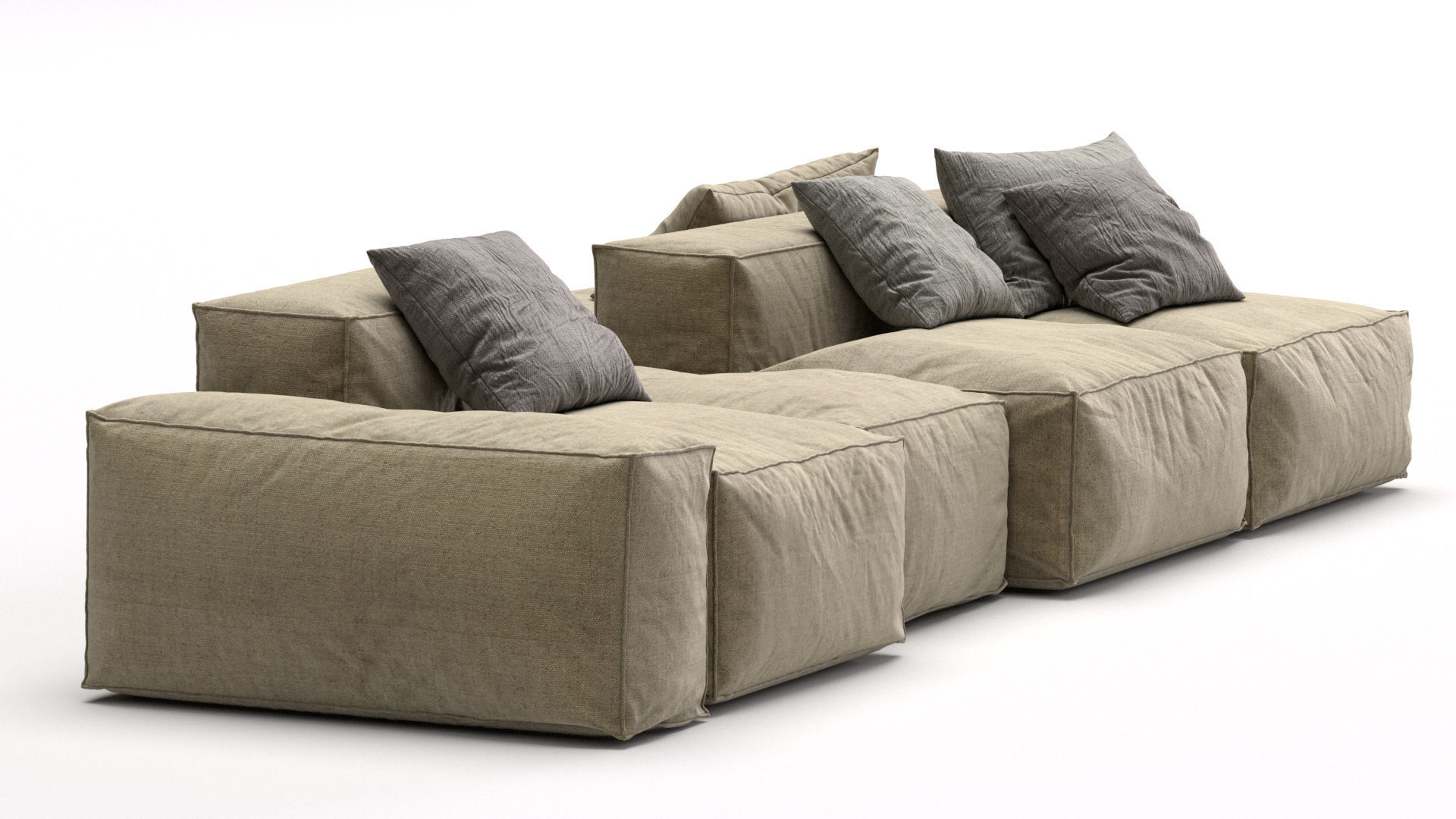Bonaldo sectional sofa PEANUT B 3D model_16
