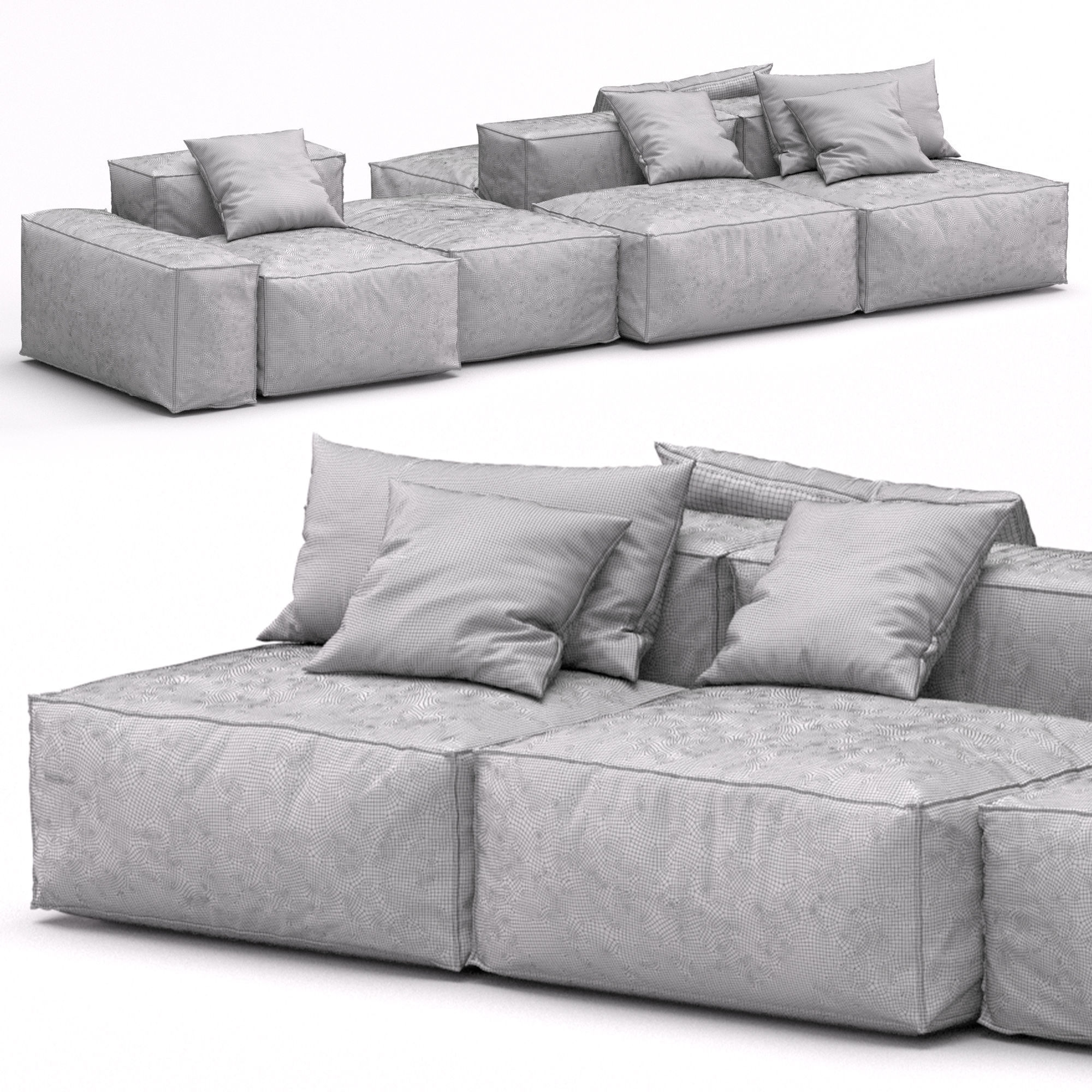 Bonaldo sectional sofa PEANUT B 3D model_12