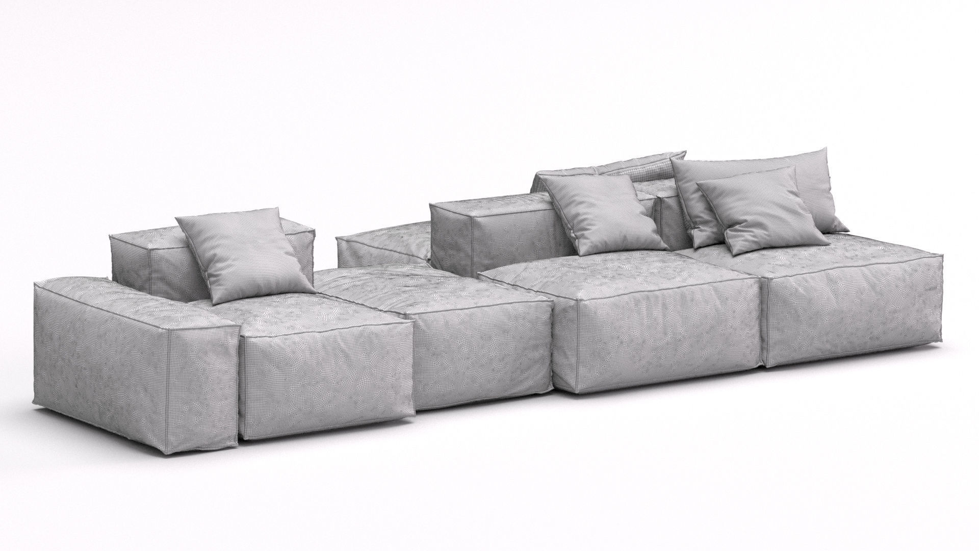 Bonaldo sectional sofa PEANUT B 3D model_9
