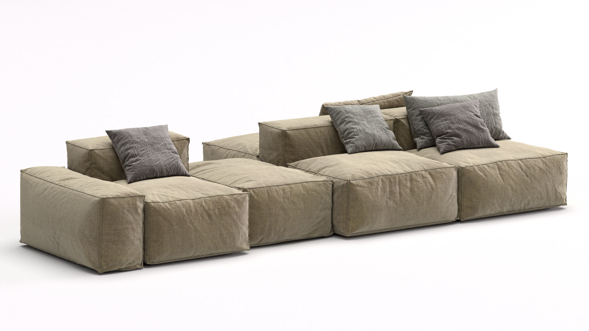 Bonaldo sectional sofa PEANUT B 3D model_4