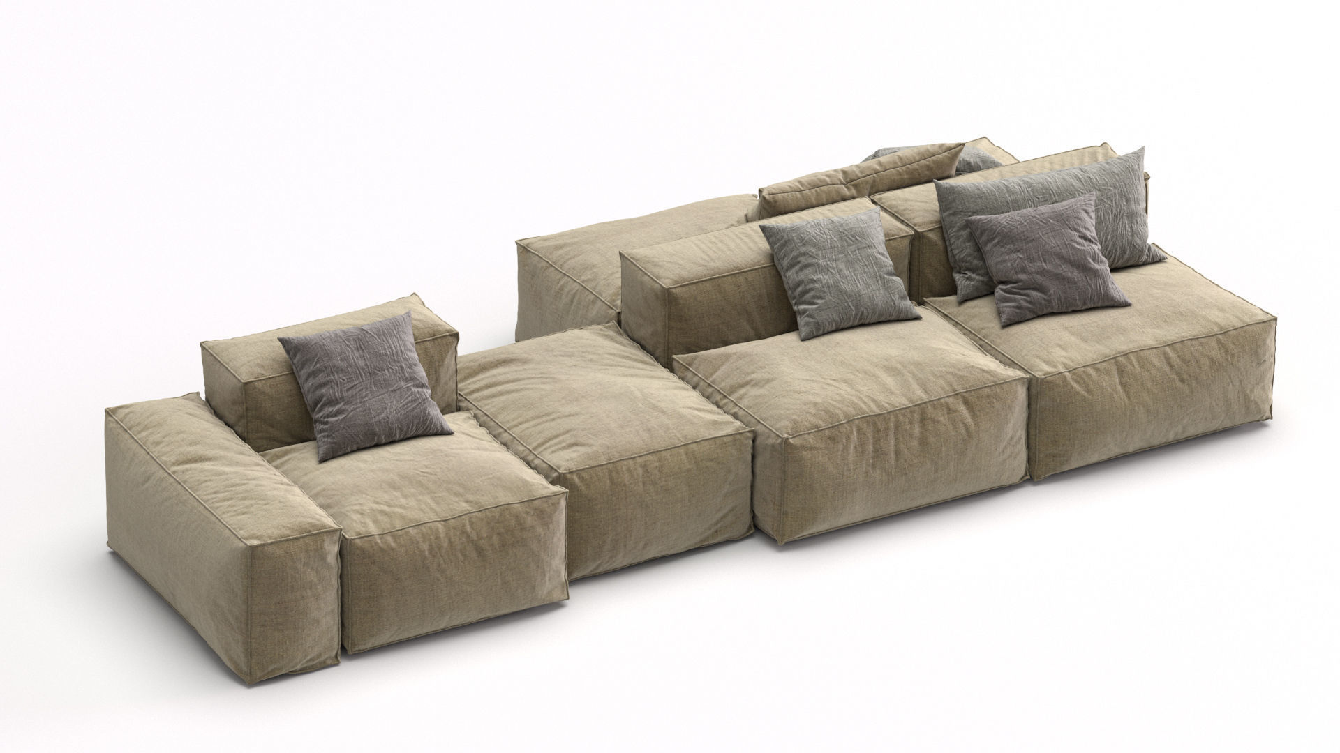 Bonaldo sectional sofa PEANUT B 3D model_7