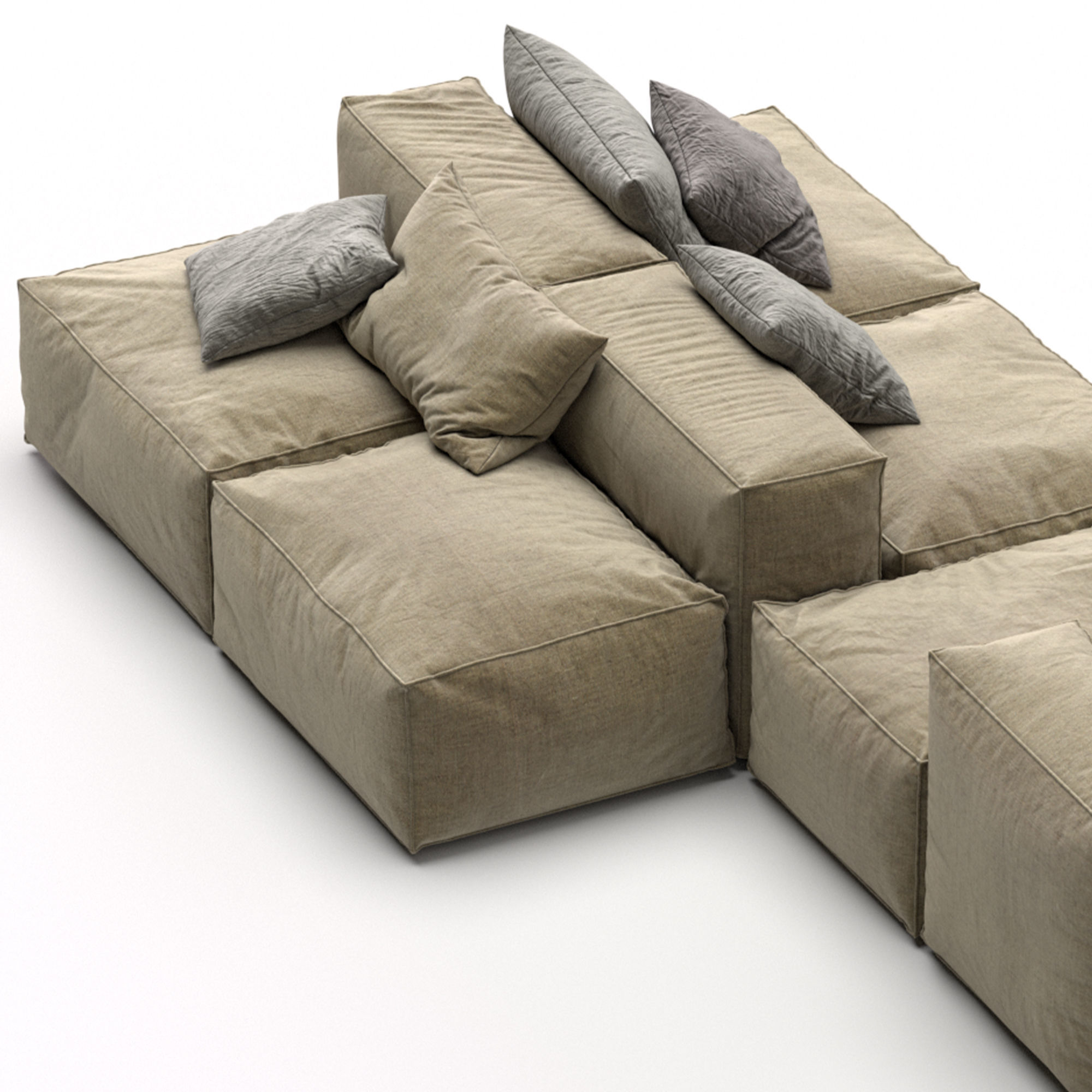 Bonaldo sectional sofa PEANUT B 3D model_13