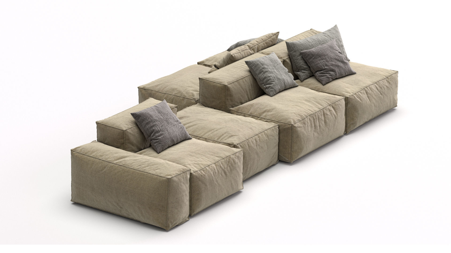 Bonaldo sectional sofa PEANUT B 3D model_5
