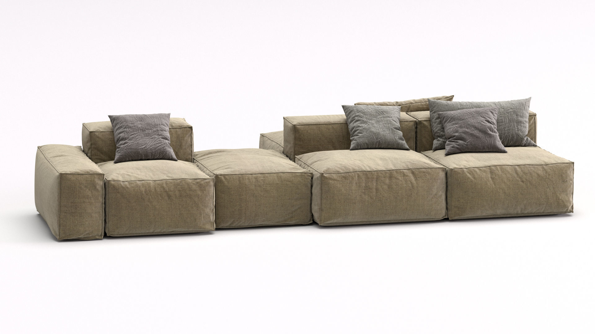 Bonaldo sectional sofa PEANUT B 3D model_8