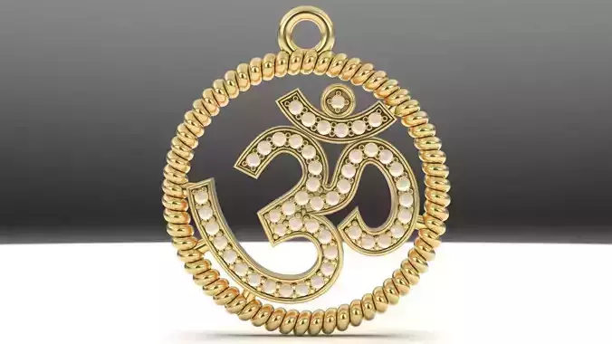 om Diamond Charm 