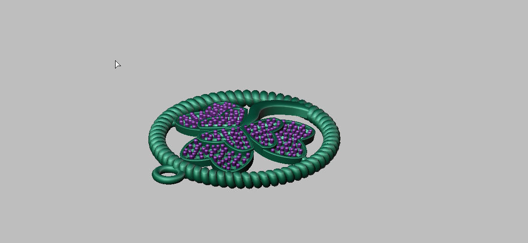 FLOWER CHARM PENDANT 3D print model_12