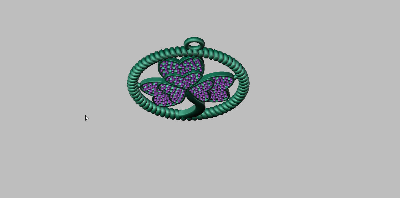 FLOWER CHARM PENDANT 3D print model_8