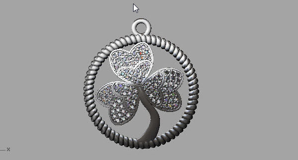 FLOWER CHARM PENDANT 3D print model_6
