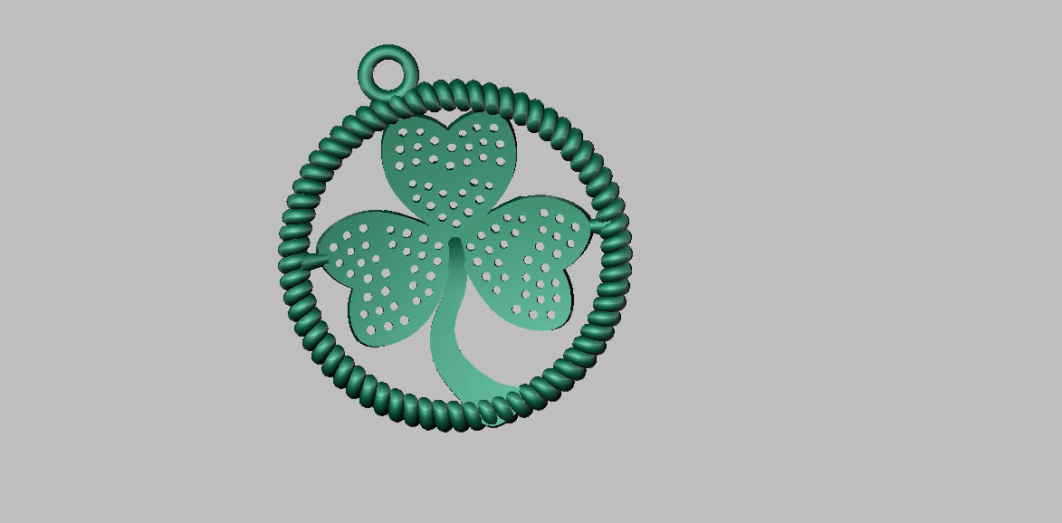 FLOWER CHARM PENDANT 3D print model_9