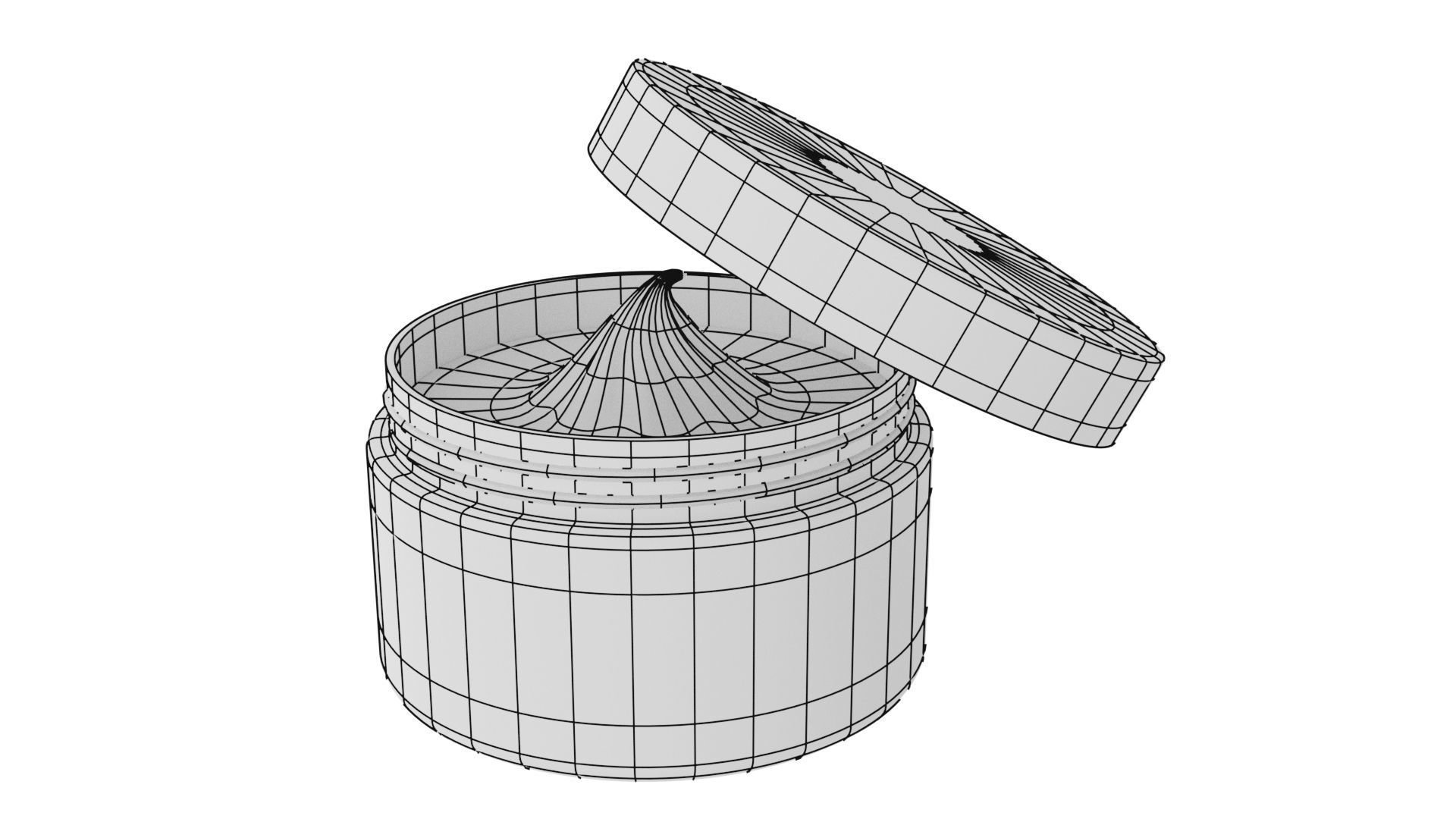 Honey pot Low-poly 3D model_8