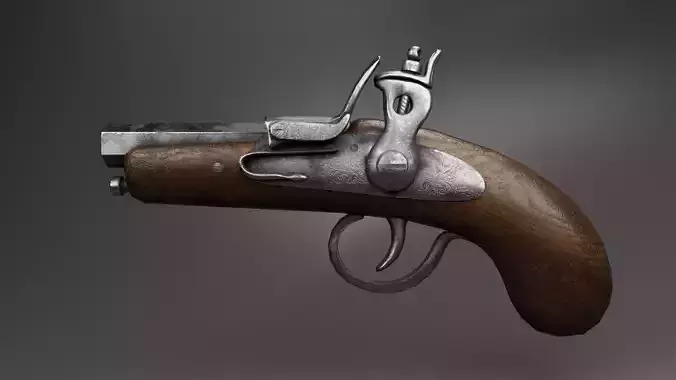 Old Flintlock Gun