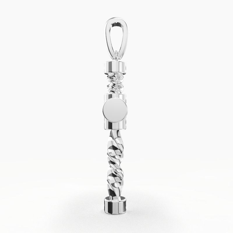 JESUS CROSS DIAMOND PENDANT 3D print model_15