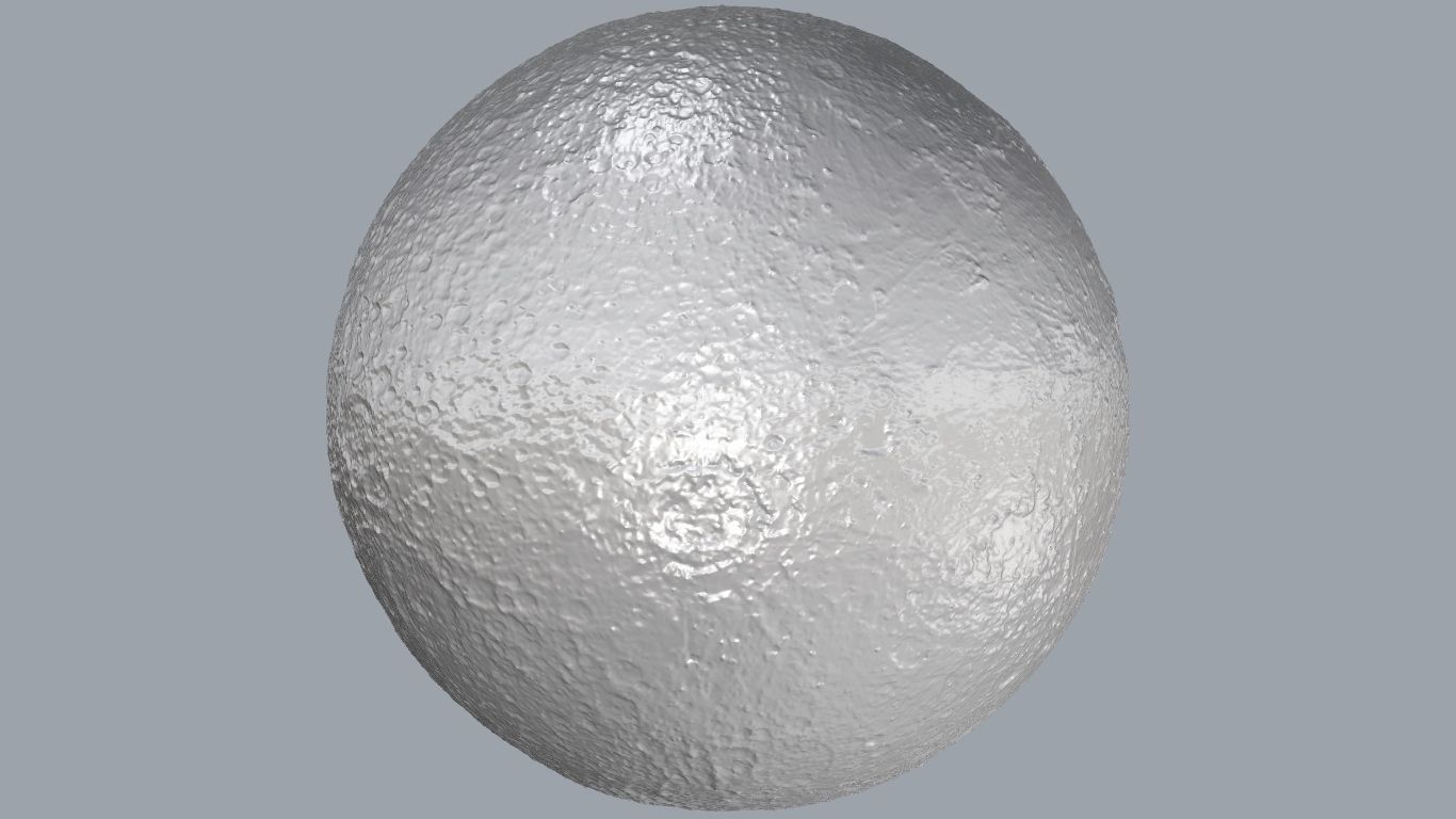 Moon ball 3D print model_3