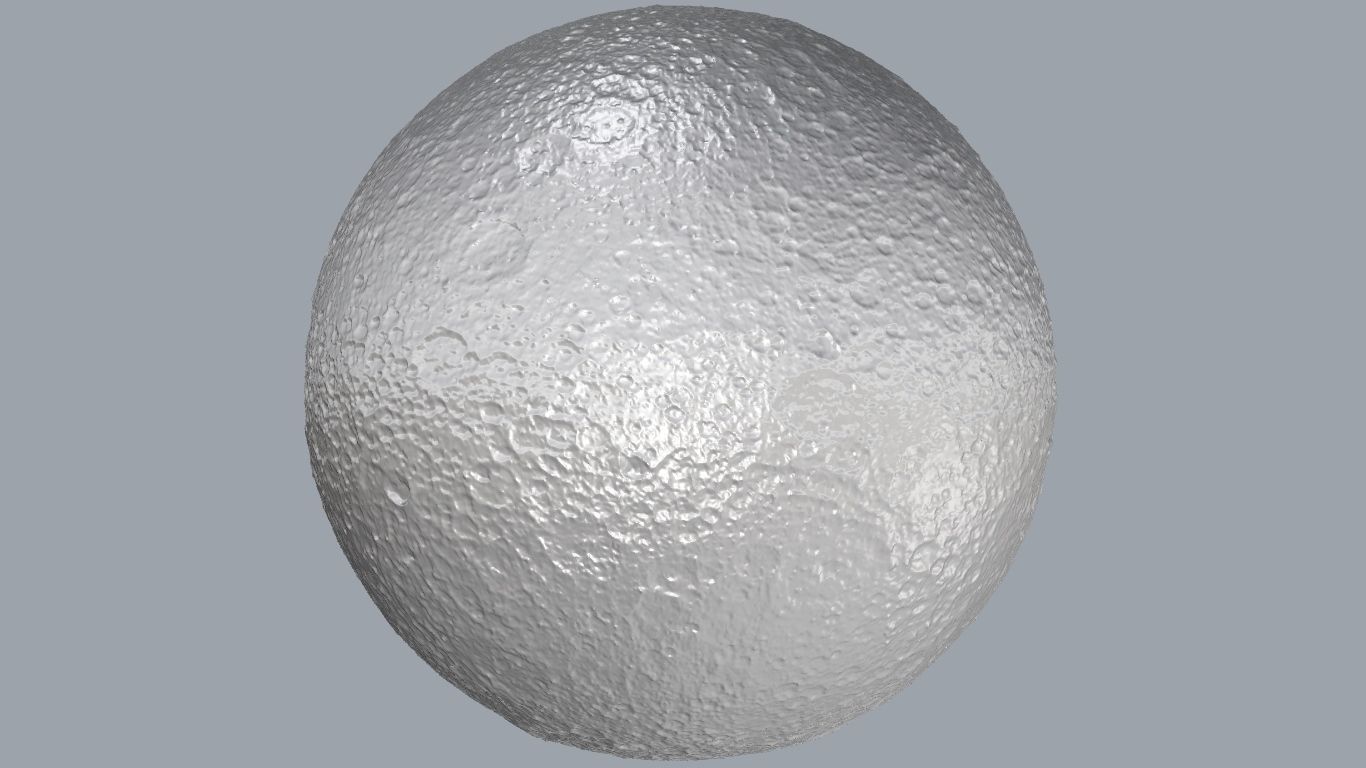 Moon ball 3D print model_2
