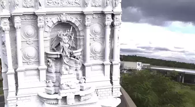 Baroque Angel architecture wall