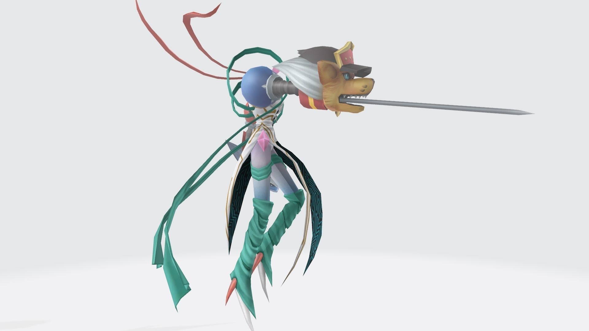 Chaosmon anime character 3D print model_3