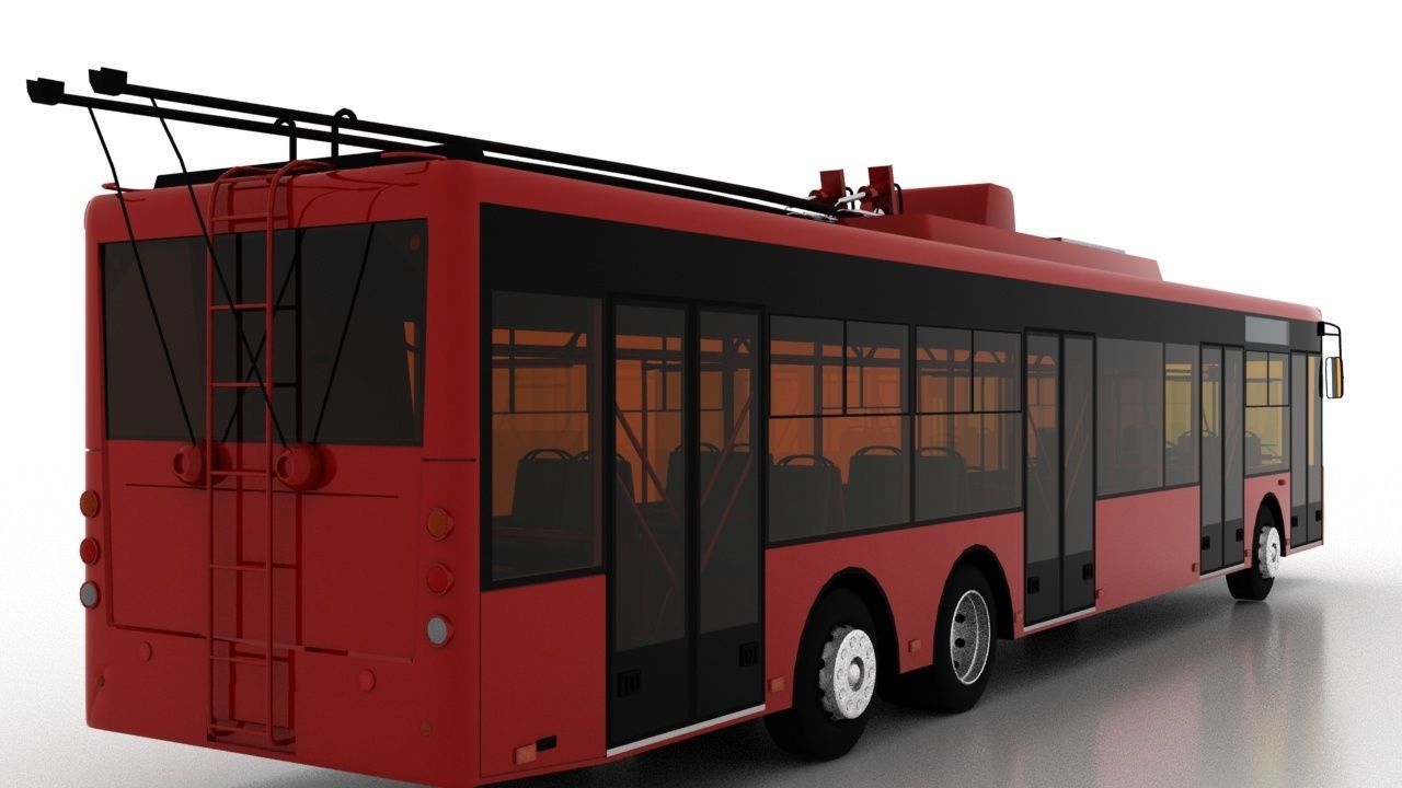 Trolleybus Bogdan T80110 3D model_5