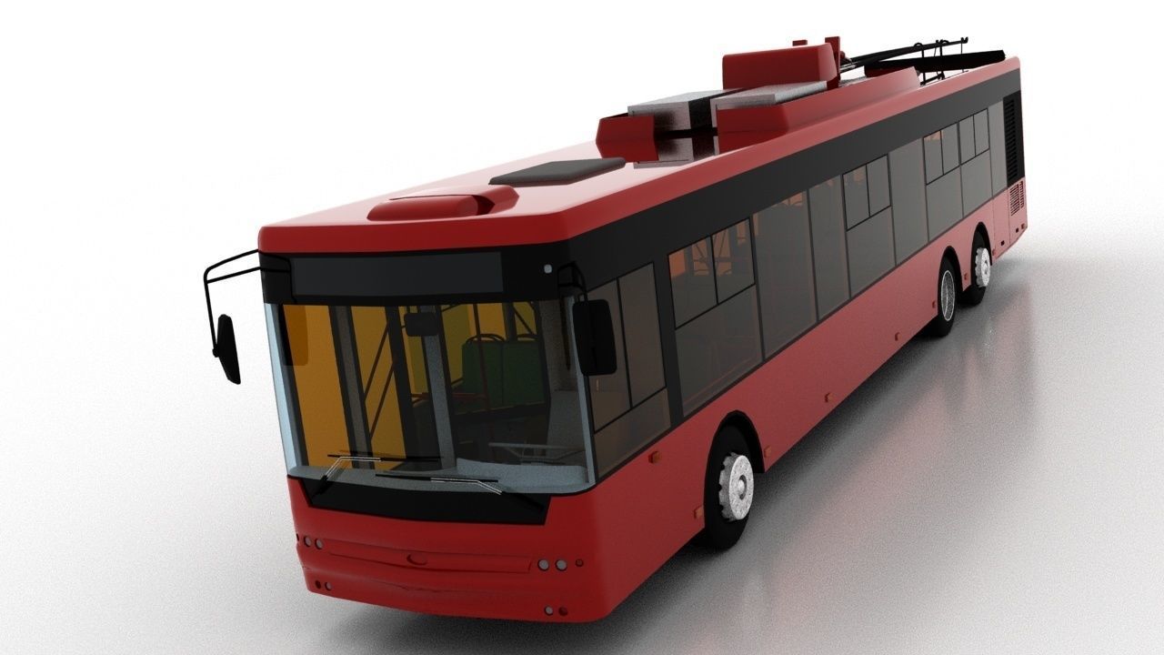 Trolleybus Bogdan T80110 3D model_10