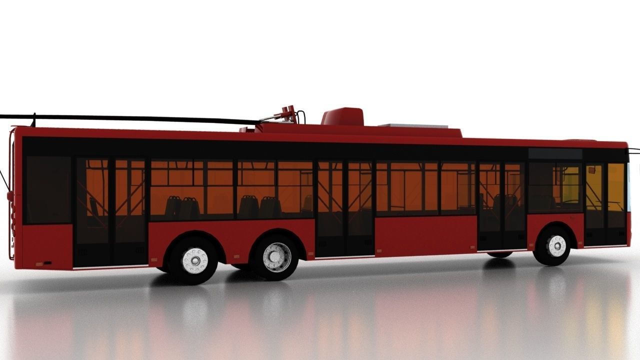 Trolleybus Bogdan T80110 3D model_6