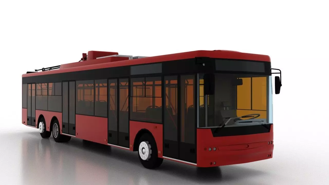 Trolleybus Bogdan T80110 3D model_0
