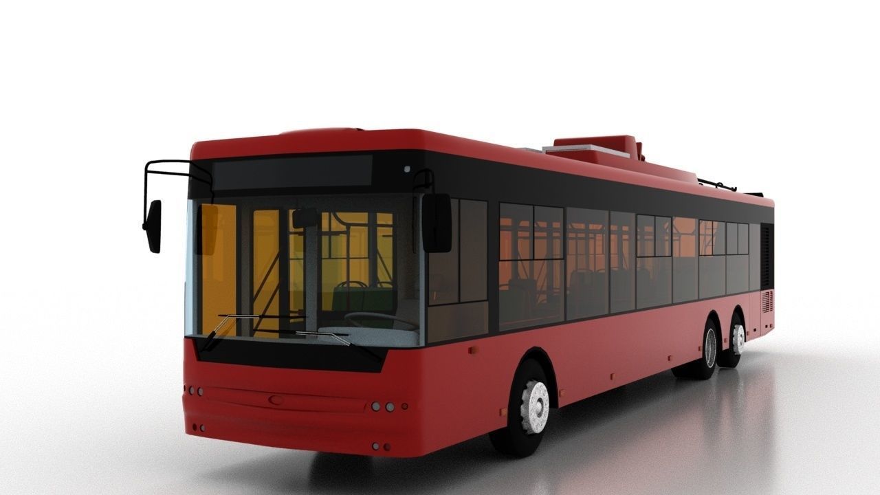 Trolleybus Bogdan T80110 3D model_1
