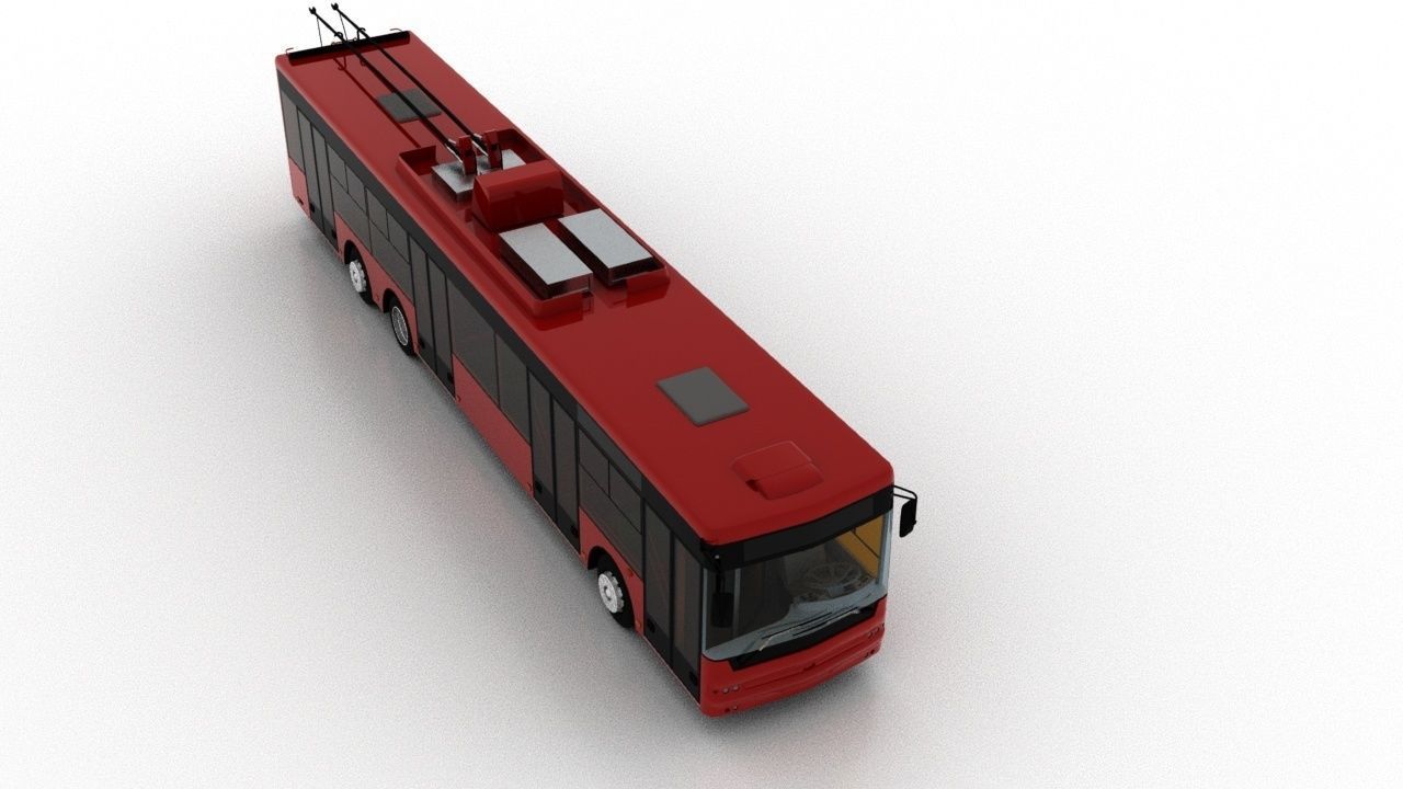 Trolleybus Bogdan T80110 3D model_8