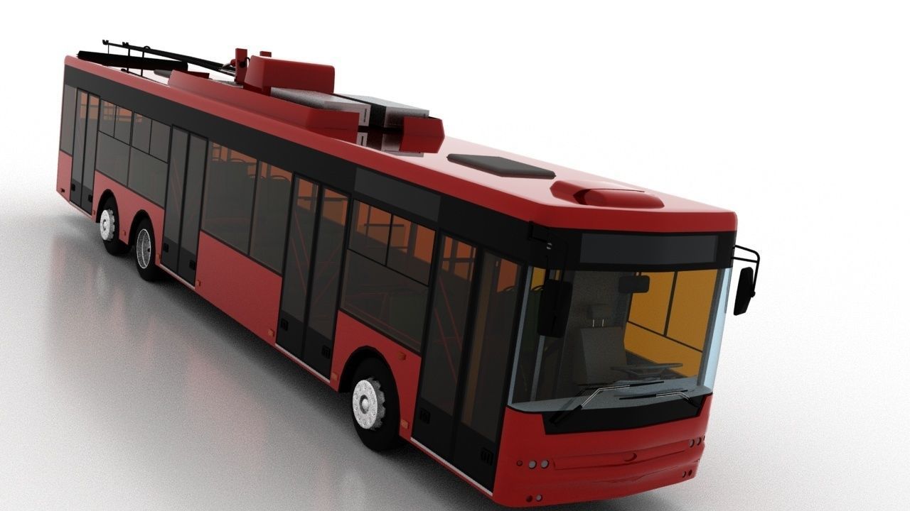 Trolleybus Bogdan T80110 3D model_9