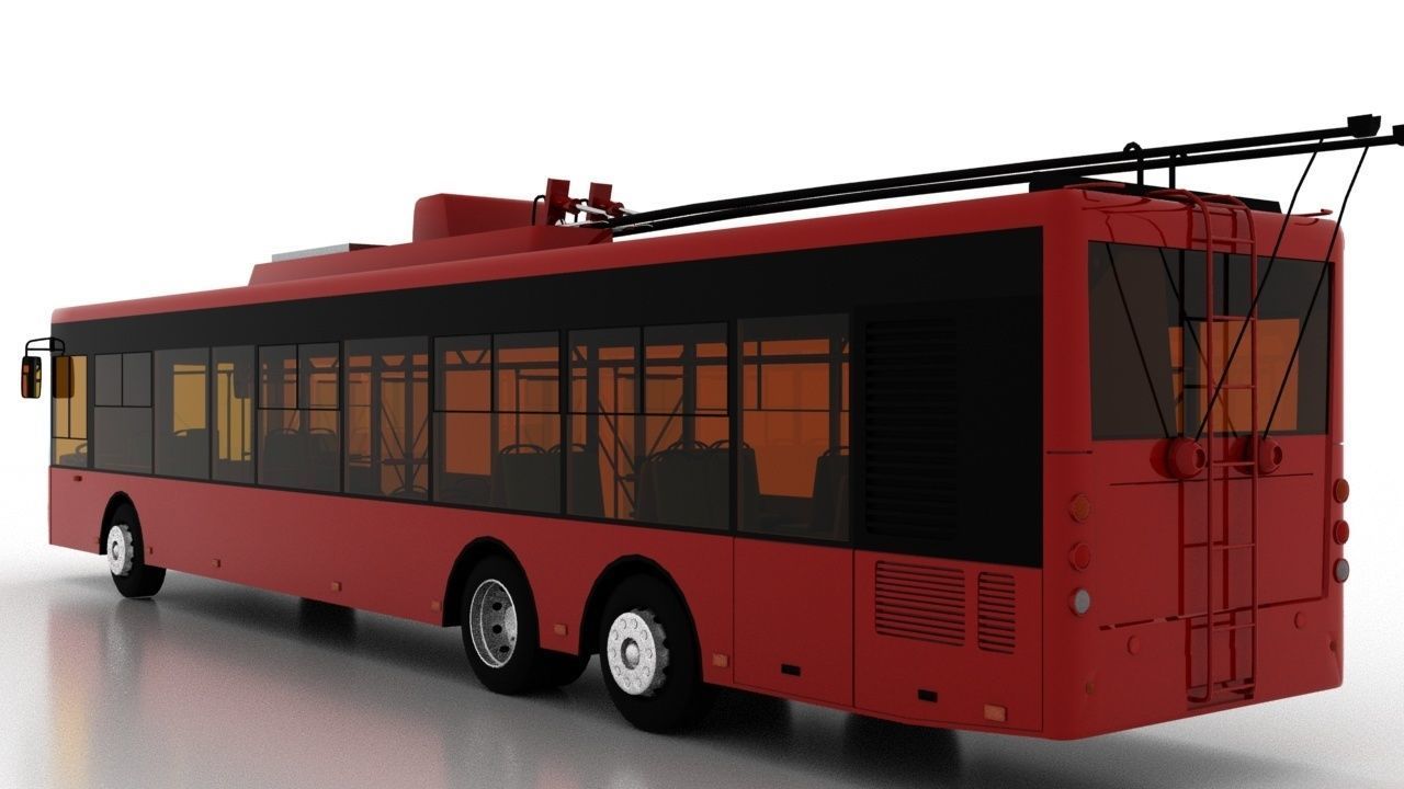 Trolleybus Bogdan T80110 3D model_4